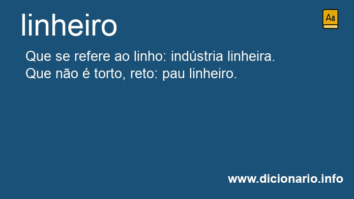 Significado de linheiro