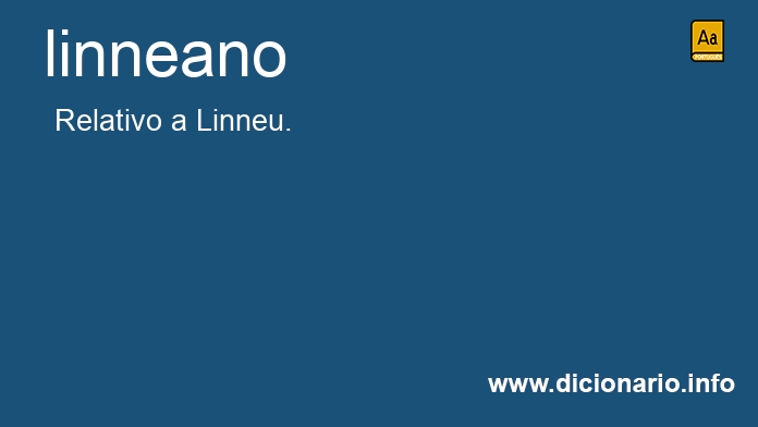 Significado de linneano