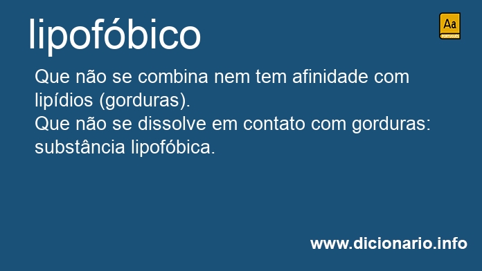 Significado de lipofbica