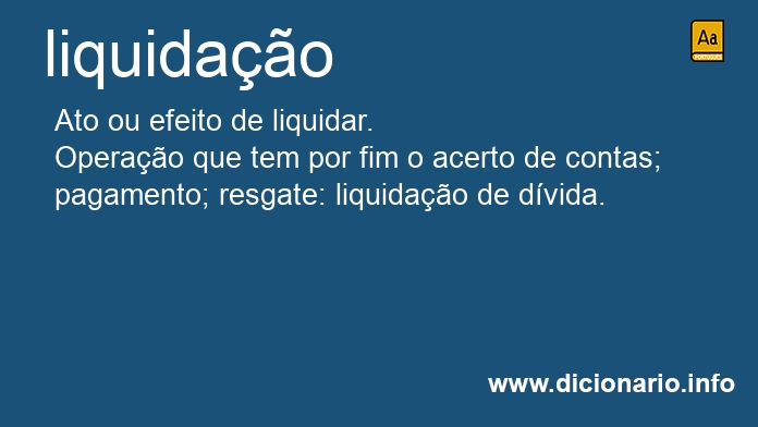 Significado de liquidao