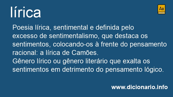 Significado de lrica