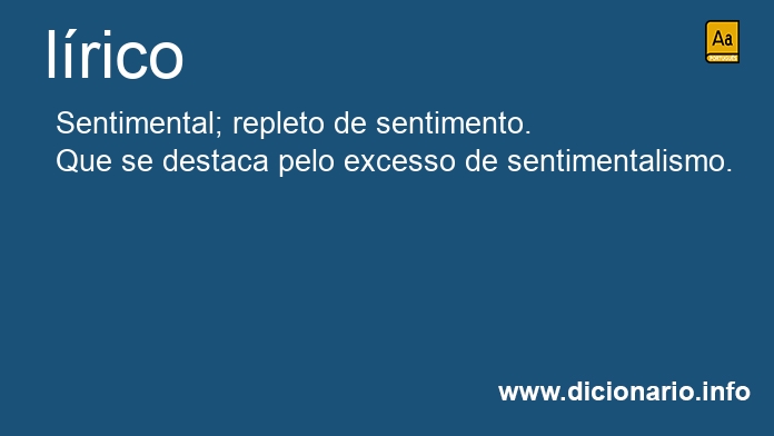 Significado de lrico