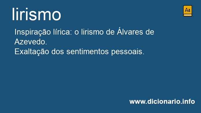 Significado de lirismo