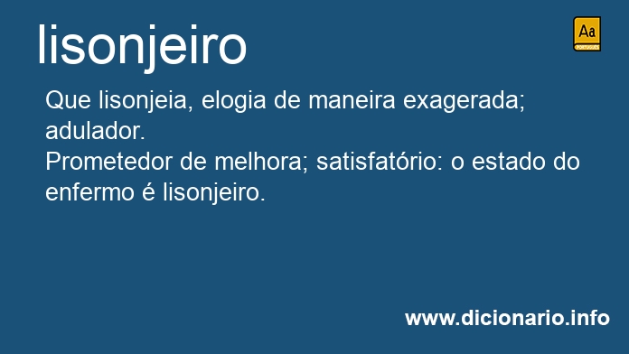 Significado de lisonjeiros