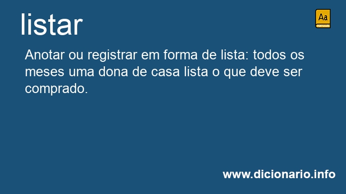 Significado de listssemos