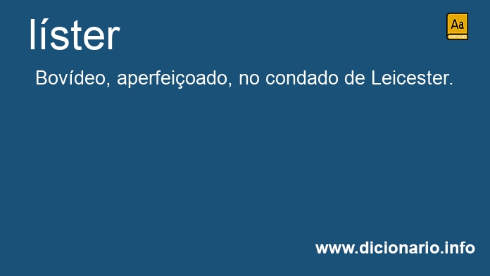 Significado de lster