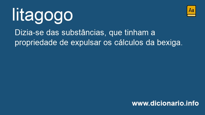 Significado de litagoga