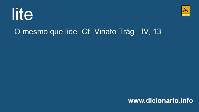 Significado de lite
