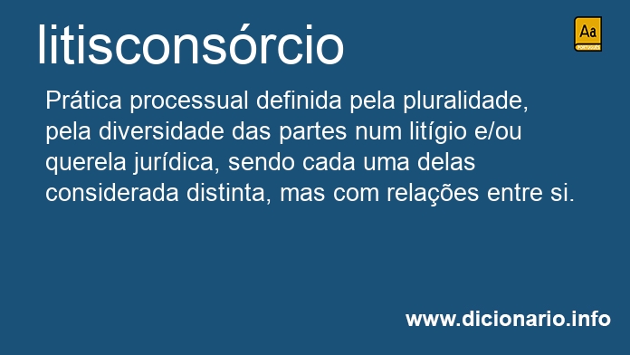 Significado de litisconsrcio