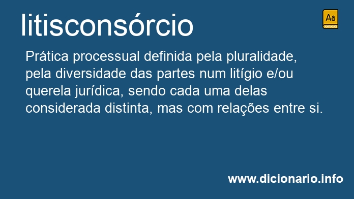 Significado de litisconsrcios