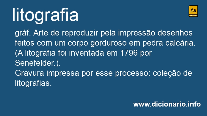 Significado de litografias