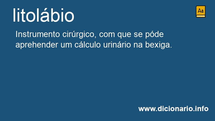 Significado de litolbio