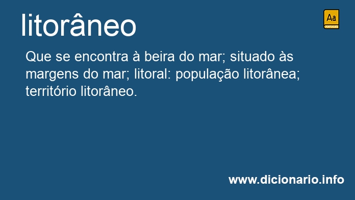 Significado de litorneo