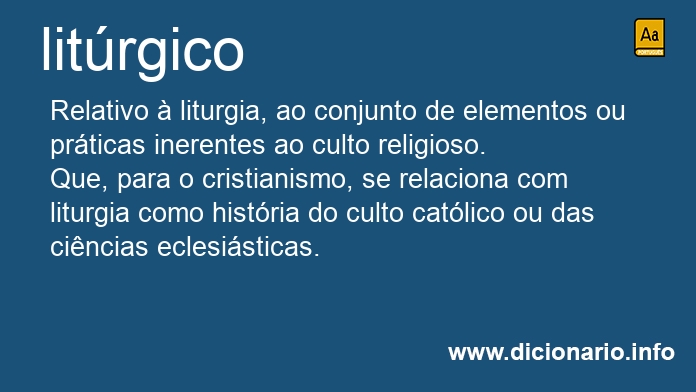 Significado de litrgico