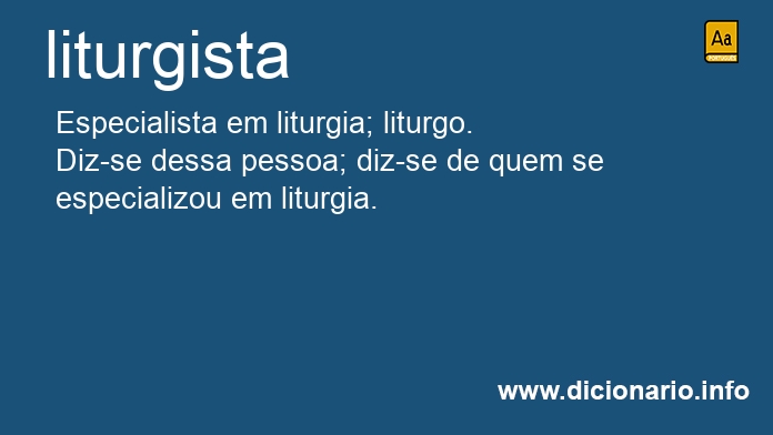 Significado de liturgista