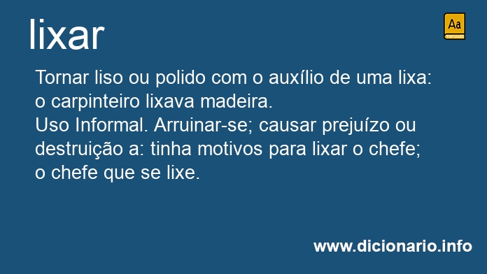 Significado de lixramos
