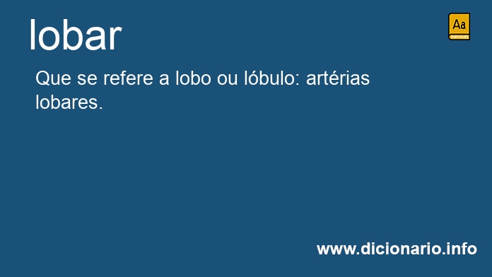 Significado de lobar