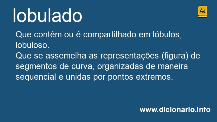 Significado de lobulado