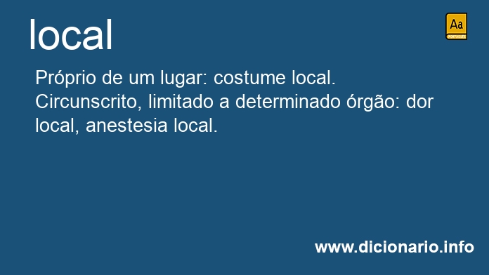 Significado de local