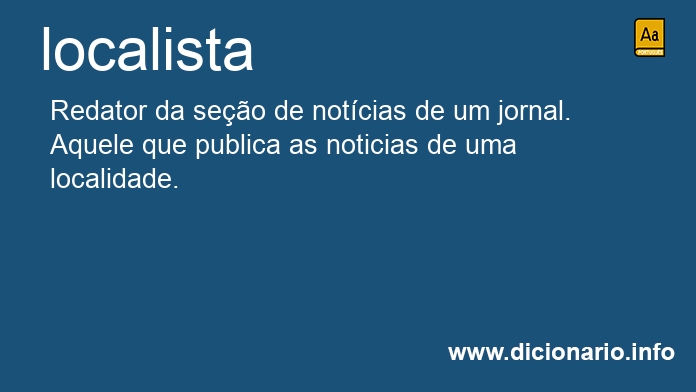 Significado de localista