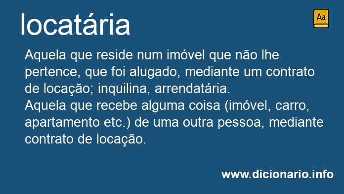 Significado de locatria