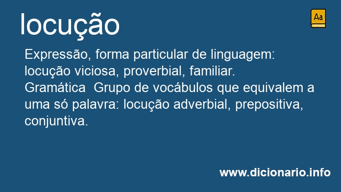 Significado de locues