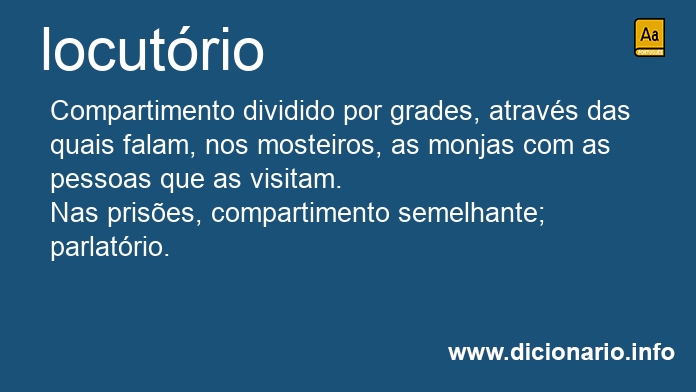 Significado de locutrio