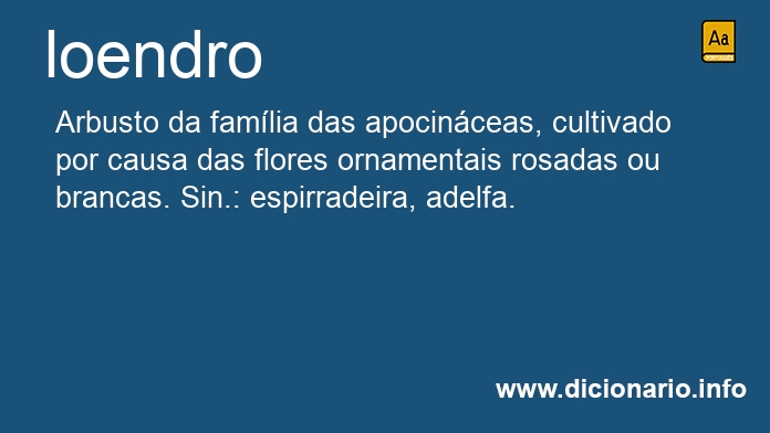 Significado de loendro
