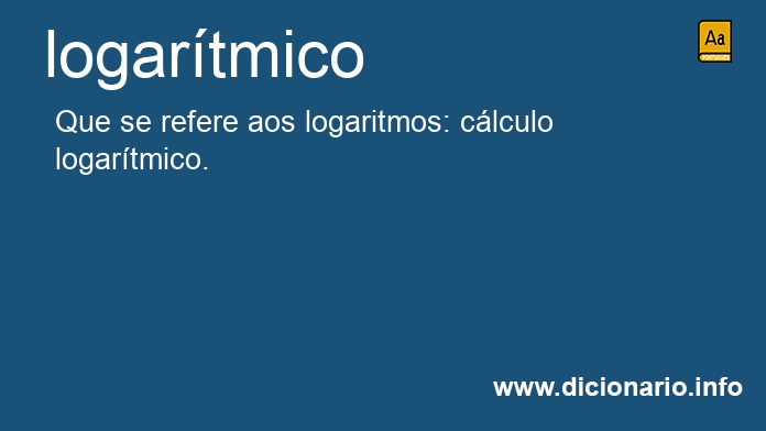 Significado de logartmico