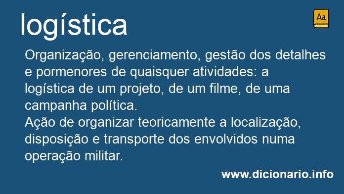 Significado de logstica