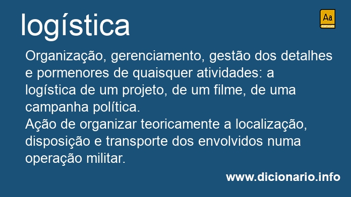 Significado de logsticas