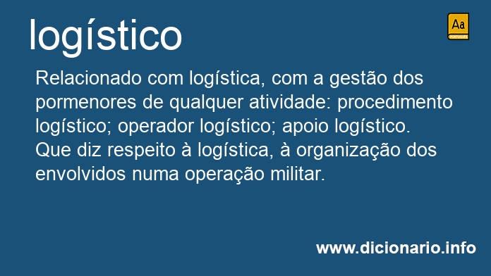 Significado de logstico