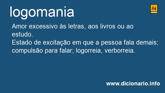 Significado de logomania