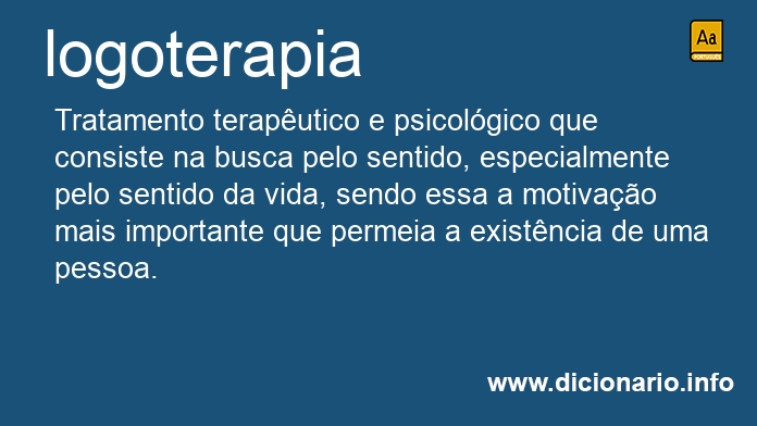 Significado de logoterapia