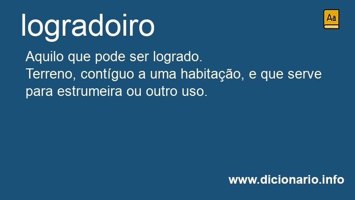 Significado de logradoiro