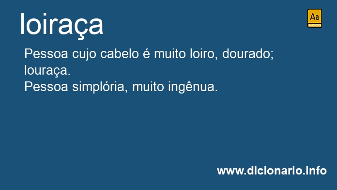 Significado de loiraa