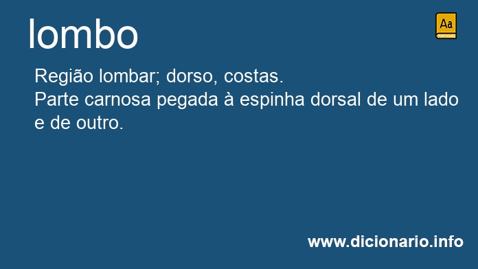 Significado de lombos