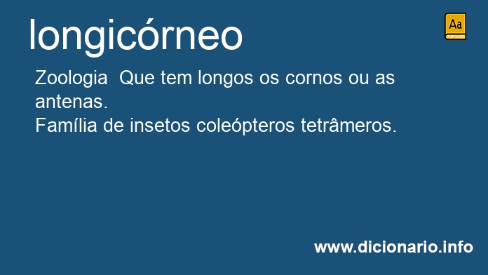Significado de longicrneo