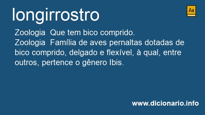 Significado de longirrostro