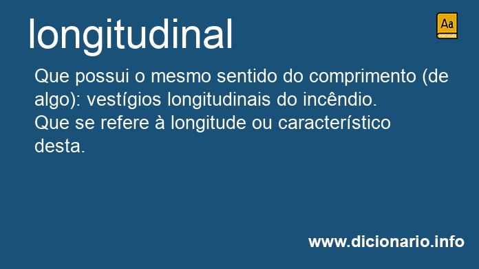 Significado de longitudinal