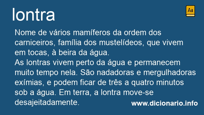 Significado de lontras