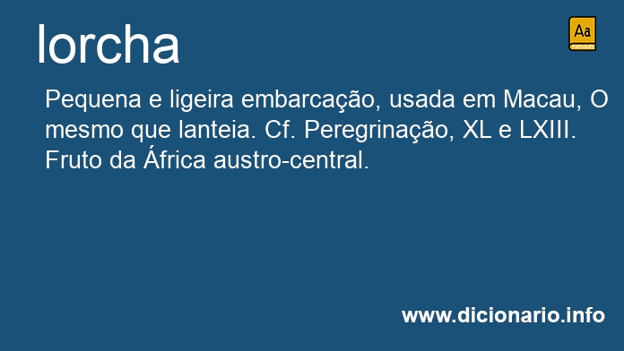 Significado de lorchas