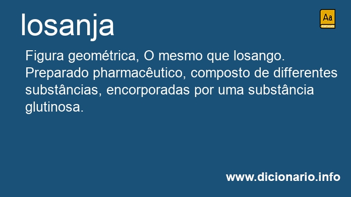 Significado de losanja