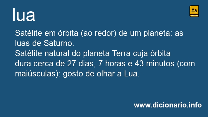 Significado de lua