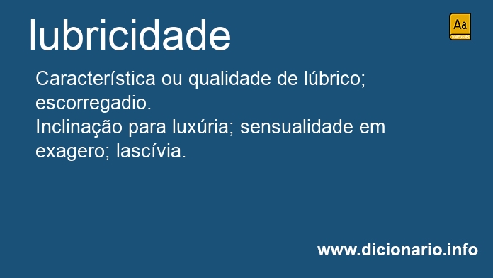 Significado de lubricidade