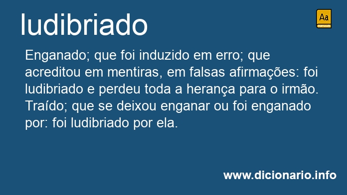 Significado de ludibriada