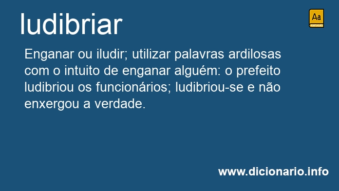 Significado de ludibriar