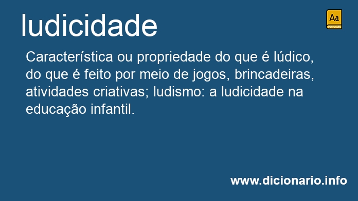 Significado de ludicidade