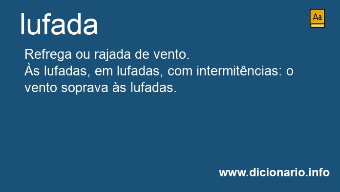 Significado de lufada