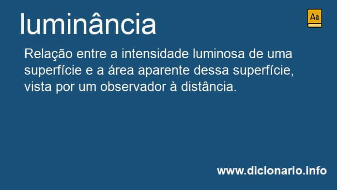 Significado de luminncia